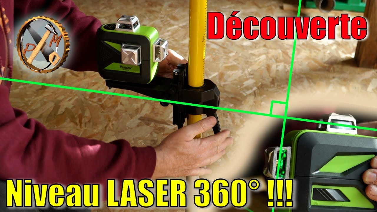 Présentation du niveau laser 360° de chantier #HUEPAR 603CG avec trépied  LP36 et support PV10+ 