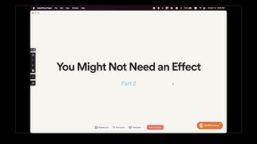 [React 入門] You Might Not Need an Effect - Part 2｜React 官網導讀｜ALPHA Camp x PJ