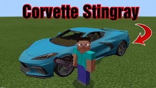 Need for Speed Corvette SPORT CAR in Minecraft Pe 😱😱😱😱 screenshot 4