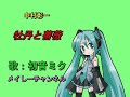 【初音ミク アペンド solid】中村彰一・牡丹と薔薇(ドラマ 牡丹と薔薇より)