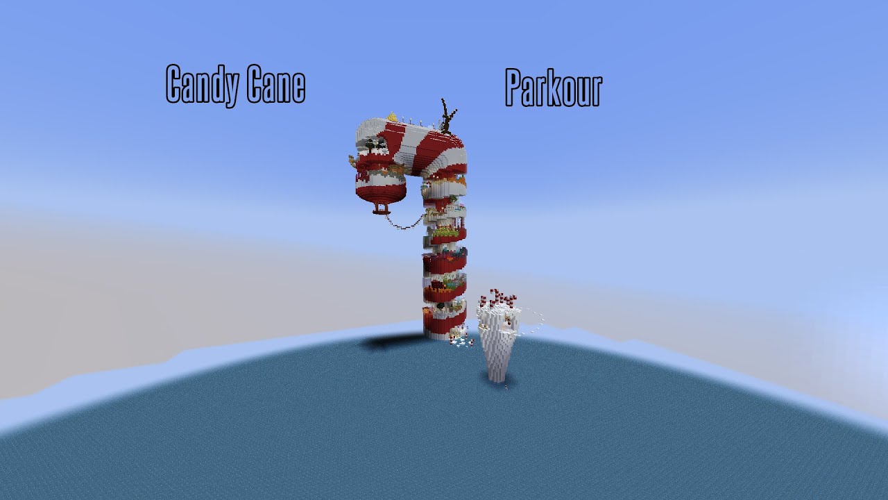 Minecraft Parkour Candy Cane - YouTube