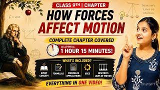 How Forces Affect Motion One shot 🔥| Complete NCERT Chapter | #class9 | #cbse  | #ncert | 2026-27
