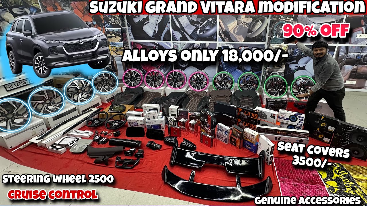 New Offers start Grand Vitara Genuine parts| Alloys 18,000 | Full Accessories Upgrade Delhi Market