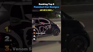 Ranking Funniest Car Designs (LAST ONE IS CRAZY) 😂 #car #funny #shorts