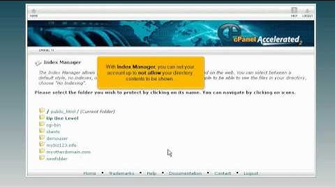 How To Use The Index Manager In cPanel