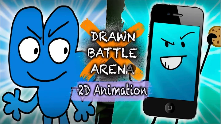 Four VS MePhone4 (BFDI VS Inanimate Insanity) - Drawn Battle Arena: 2D Fight Animation EP4
