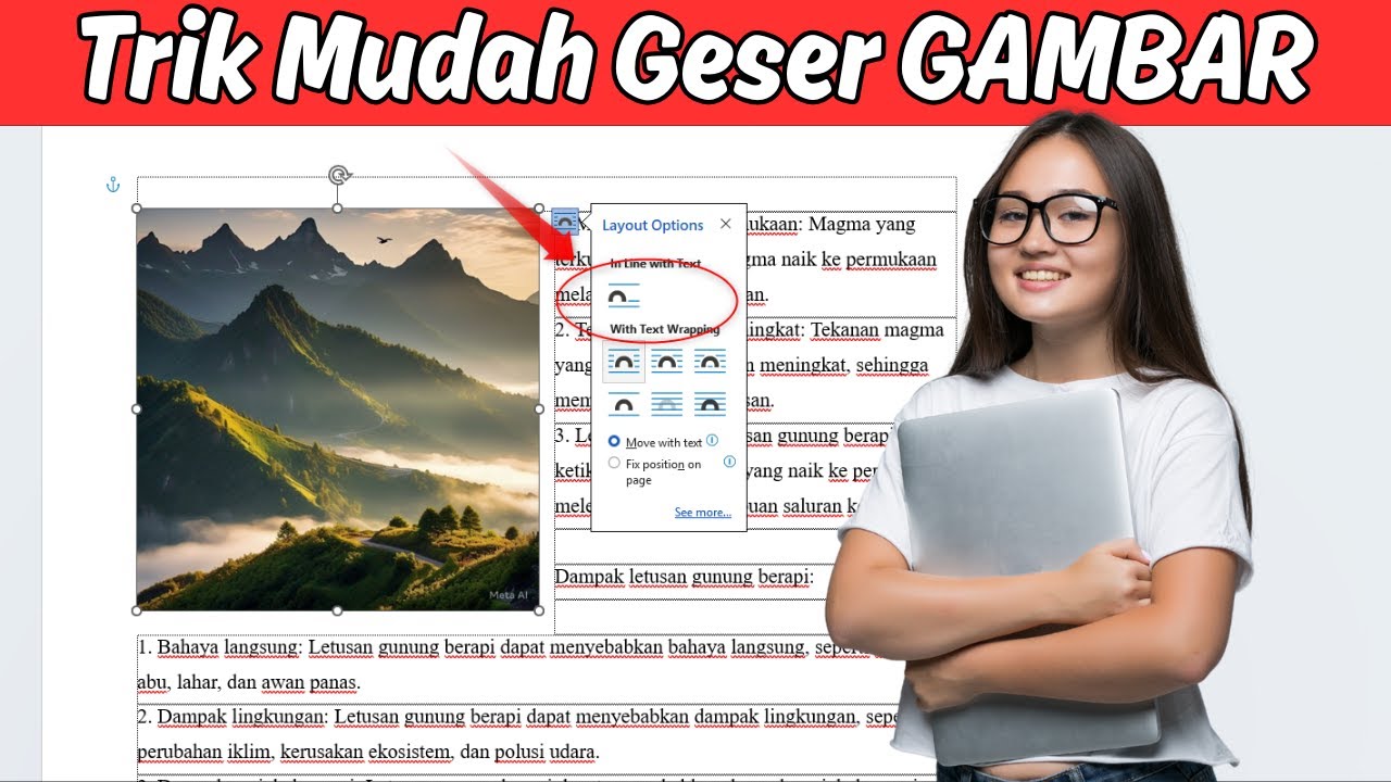 Tips Cara Menggeser Gambar di Word dengan Mudah dan Cepat - YouTube