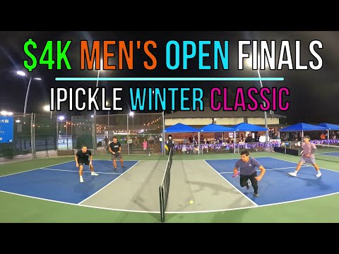 $4K Men’s Open Finals Emery (6.2) / Millet (5.8) vs Baca (5.6) / Pailet (6.0) iPickle Winter Classic