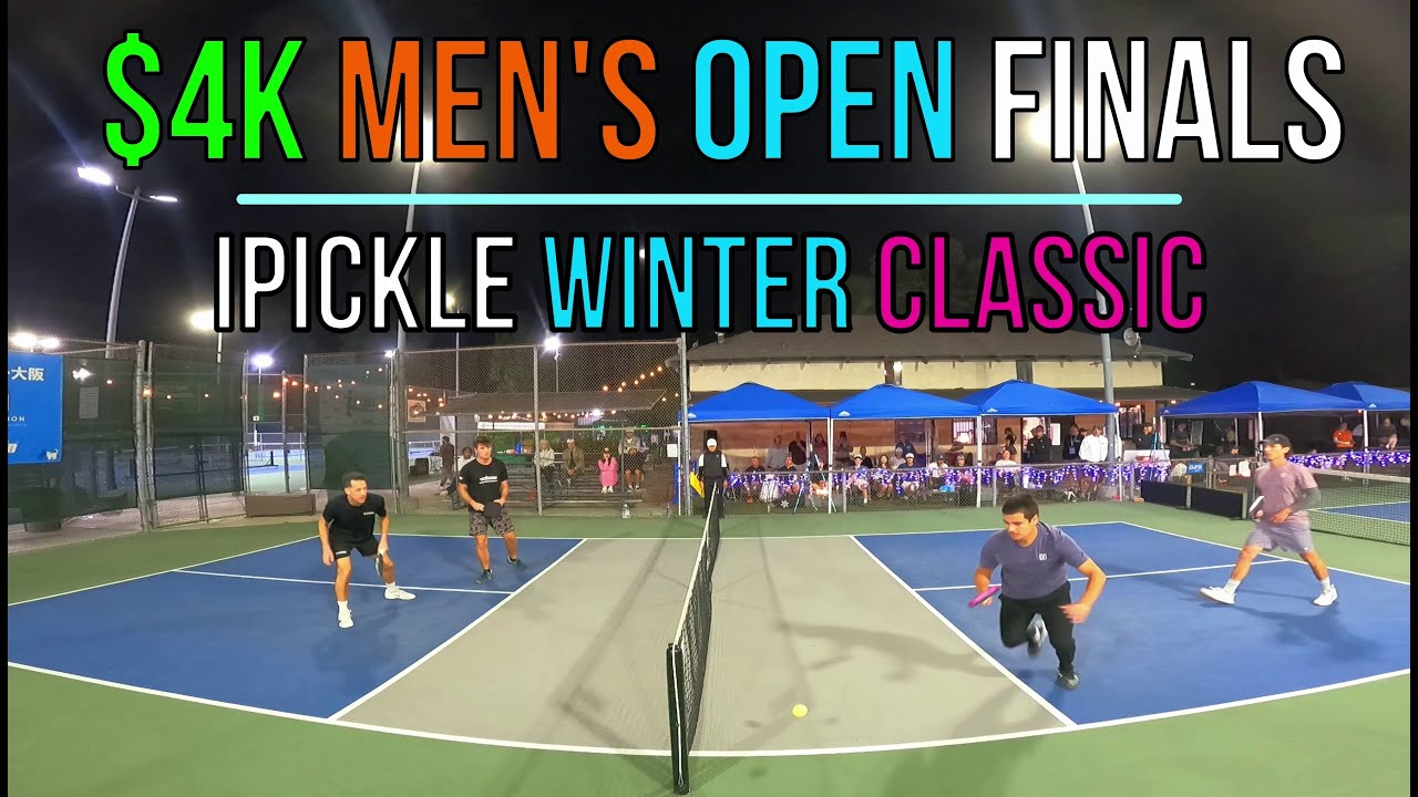 $4K Men’s Open Finals Emery (6.2) / Millet (5.8) vs Baca (5.6) / Pailet (6.0) iPickle Winter Classic