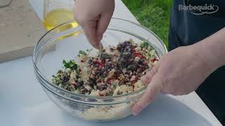 BLACK BEAN BURGER  - 2026 - Cooked using our disposable BBQ!