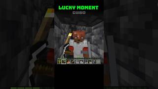 INSANE Lucky Moment in Minecraft 😱🍀 #shorts #viral #minecraft #luckymoment