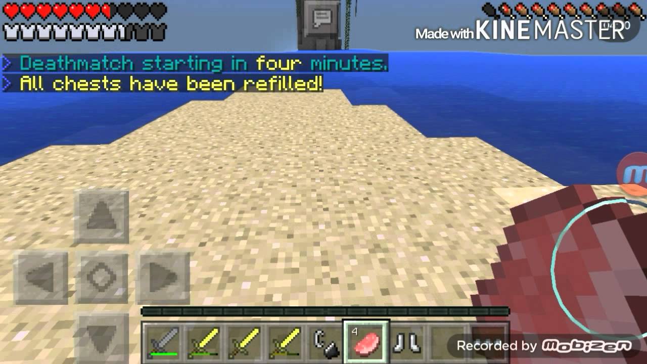 Minecraft pe! Partida epica de HG lifeboat