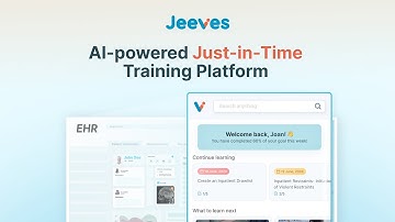 The AI-powered Just-in-Time Training Platform - Jeeves
