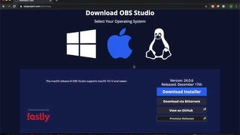How to install OBS - Open Broadcaster Software