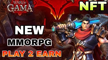 War of Gama Play To Earn Gameplay New MMORPG CBT  NFT GAME