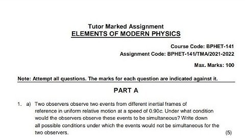 BPHET-141 SOLVED ASSIGNMENT 2021-22 /BPHET-141 SOLVED ASSIGNMENT/ BPHET141 SOLVED ASSIGNMENT 2021-22