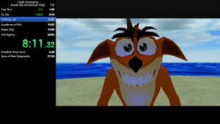 Crash Twinsanity Any% (No Dimension Skip) Speedrun in 27:43