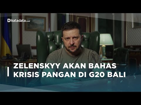 Diundang Jokowi, Zelenskyy Siap Bahas Krisis Pangan di KTT G20 Bali| Katadata Indonesia