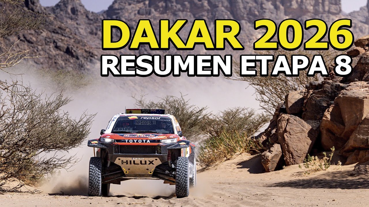 Resumen Etapa 8 Rally Dakar 2026 - Luciano Benavides gana el día y toma la punta en Motos