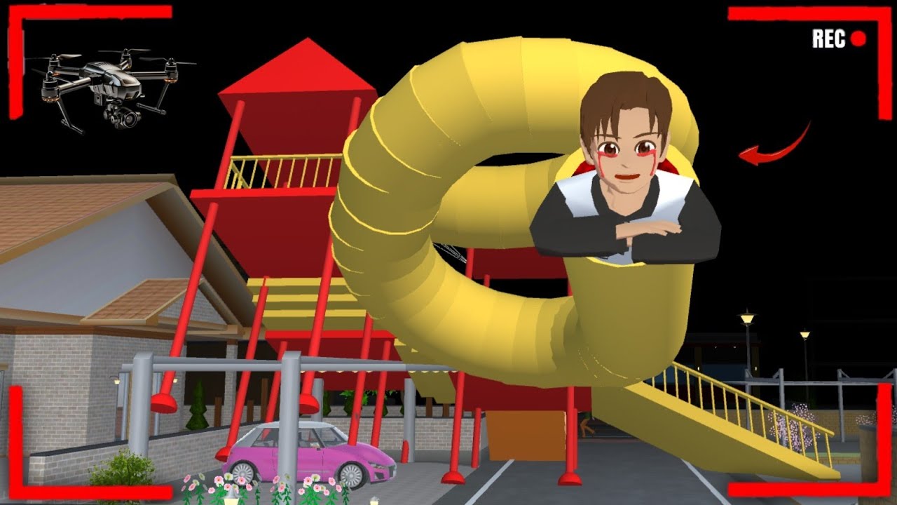 Mio P@nicked When CCTV Recorded a Yuta Extra Slide infront of House 😱| SAKURA School Simulator