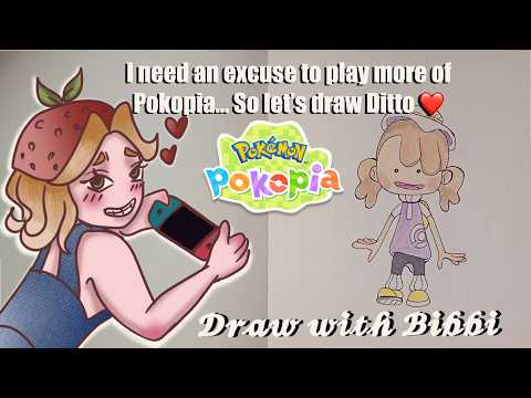 How to draw 𓆩^._.^𓆪 Ditto Girl 𓆩^._.^𓆪 Pokemon Pokopia