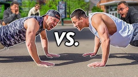 Push-Up contest with Cameron Hanes and Matthew Davis