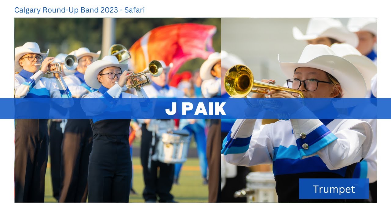 Calgary Round Up Band 2023 Lead Trumpet Headcam J Paik WAMSB Week