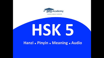 HSK 5 Vocabulary List (1,300 words in 90 min)