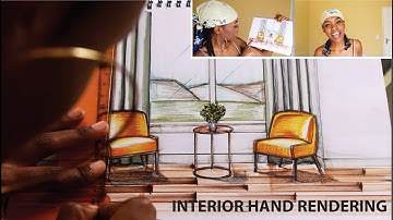 COPIC HAND RENDERING - Interior Design