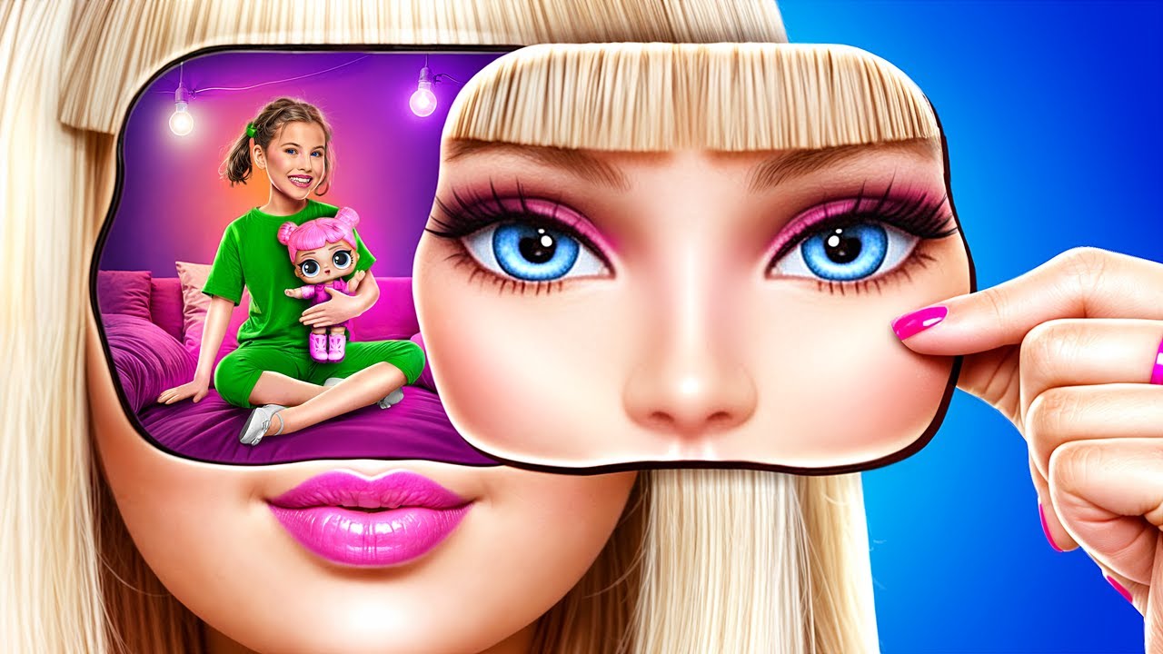 Barbie Bebek Tarafından Evlat Edinildim! Olağanüstü Dönüşüm: Çalışkandan Popüler Barbie'ye