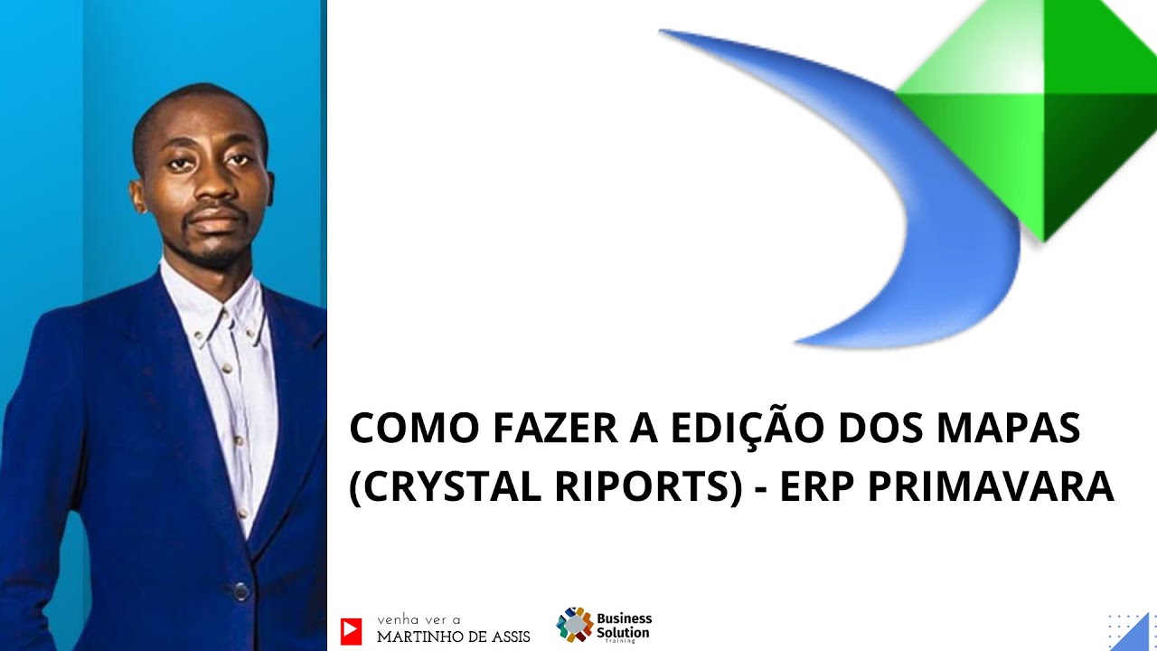 COMO FAZER A EDIÇÃO DOS MAPAS (CRYSTAL RIPORTS) - ERP PRIMAVERA