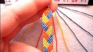 ► Braided Stitch - Friendship Bracelet Tutorial