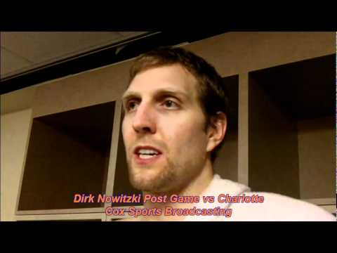 Dirk Nowitzki Post Game vs Charlotte.mov