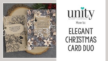 Unity Quick Tip: Elegant Poinsettia Christmas Card Duo