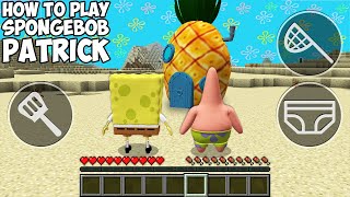 HOW TO PLAY SPONGEBOB SQUAREPANTS vs PATRICK in Minecraft! BIKINI BOTTOM Animation!