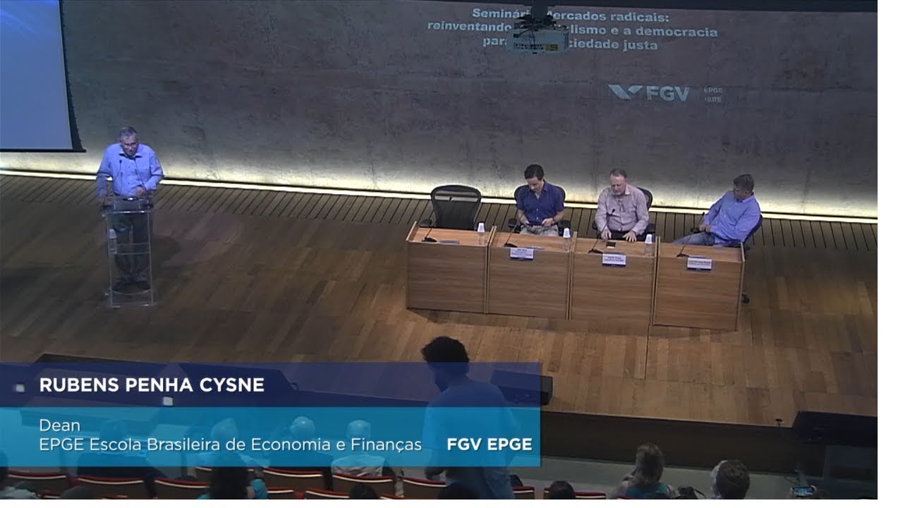 law of supply and demand Glen Weyl lecture at FGV EPGE and FGV IBRE Seminar about Radical Markets