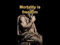 Mortality is freedom | Stoic Wisdom