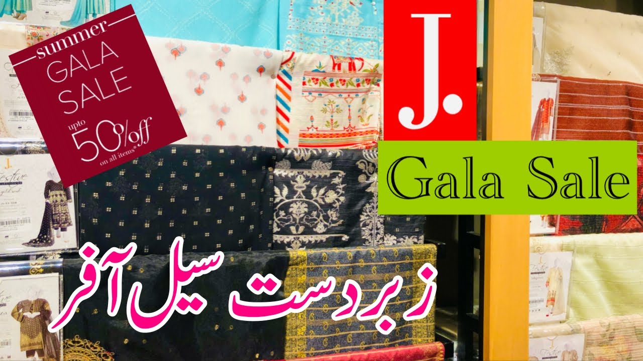 J. Junaid Jamshed Summer gala sale | J. Grand summer gala sale upto 50% off | j. Summer Sale 2022