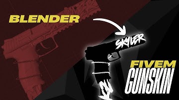 Making Custom FiveM Gunskin | Blender to FiveM