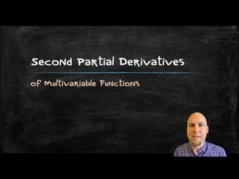 Applied Calculus - Second Partial Derivatives - YouTube