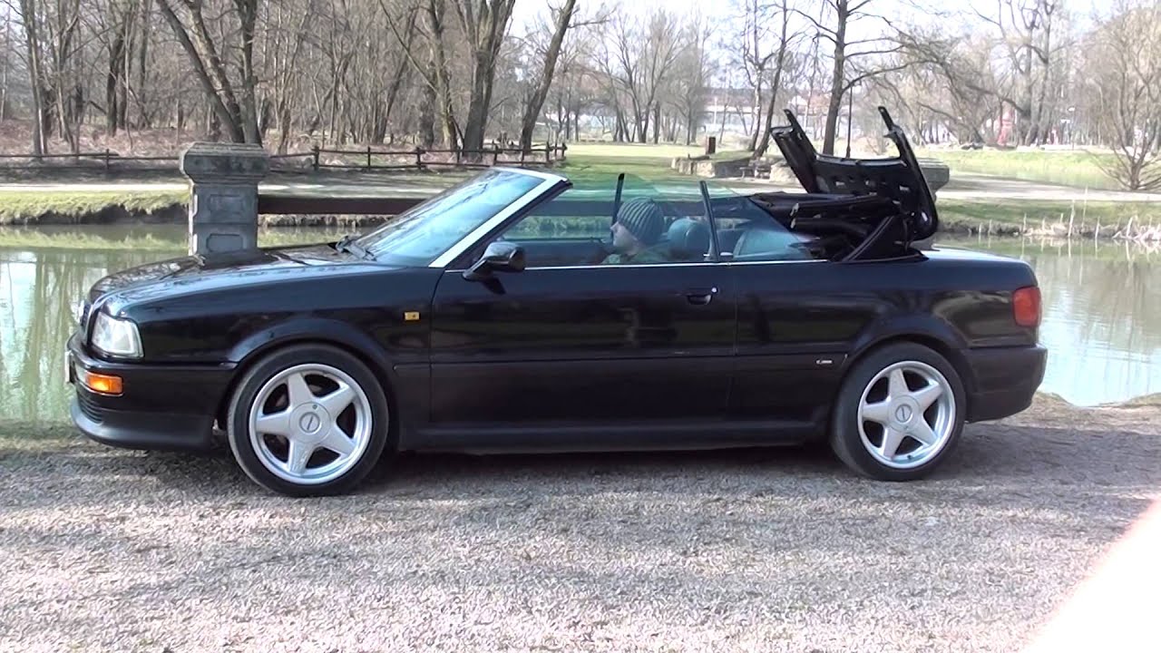 Audi 80 cabrio otwieranie i zamykanie dachu - YouTube