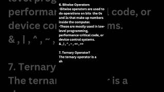 Java Bitwise & Ternary Operators Explained