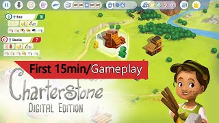 Charterstone - Digital Edition (2020) : First 15 min Gameplay - PC Game