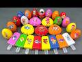 Pinkfong Slime Play | Jeni, Bebefinn, Hogi in Seashell Mixing Colors in ASMR | Satisfying Video
