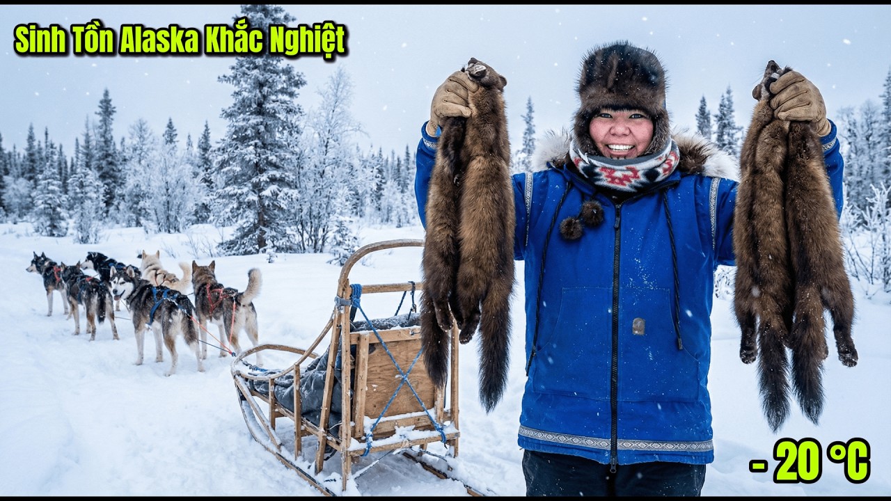SinhTồn Alaska -Thổ Dân Bản Địa Săn Tuần Lộc Bẫy Chồn Lấy Lông