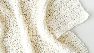 CROCHET A BABY BLANKET ⭐️ Star Stitch Baby Blanket Tutorial