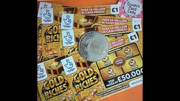 💥💥 🤑Boom profit session with the new Gold Riches one of the £1 UK National Lottery scratch cards🤑🤑