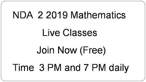 HOW to join NDA 2 2019 Mathematics Live Classes Free || Join NDA 2 2019 live Classes