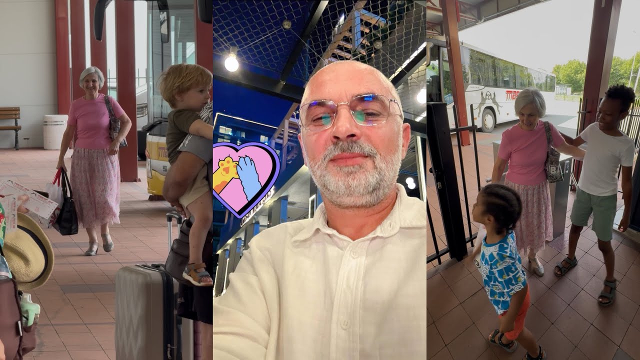 I brought the boys with me to fetch my mom from the bus station and they’re were happy to see her🥰