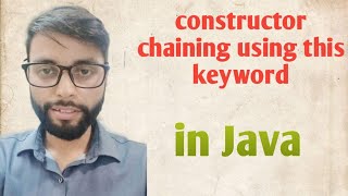 constructor chaining in same class in Java | in Hindi